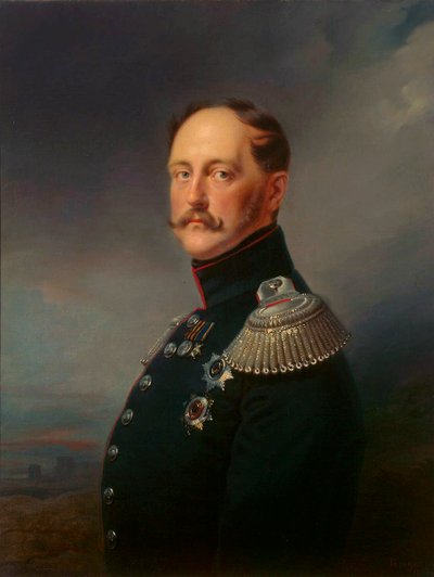 Portrait of Emperor Nicholas I, 1796-1855, 1852 by Franz Kruguer
