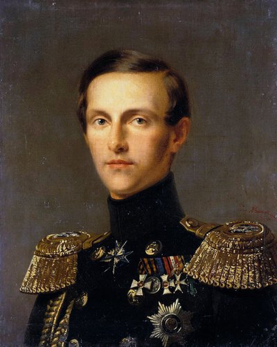 Portrait of Grand Duke Konstantin Nikolayevich of Russia by Franz Kruguer