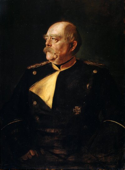 Portrait of Chancellor Otto von Bismarck in Uniform by Franz von Lenbach