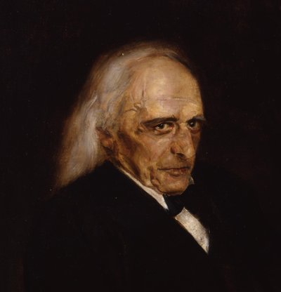 Portrait of Theodor Mommsen (detail) by Franz von Lenbach
