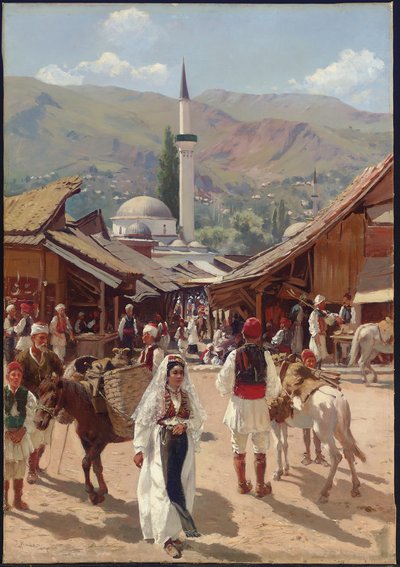 View of Bascarsija, Sarajevo by Franz Leo Ruben