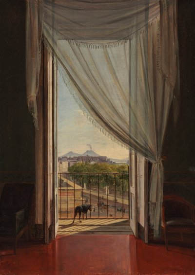A View of Naples through a Window by Franz Ludwig Catel
