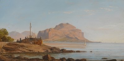 The Bay of Palermo with a View of Monte Pellegrino. 1846 by Franz Ludwig Catel