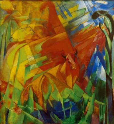 Picture with Cattle II by Franz Marc