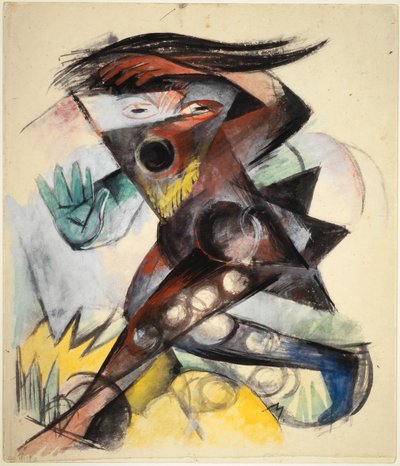 Caliban (Figure for The Tempest by William Shakespeare), 1914 by Franz Marc