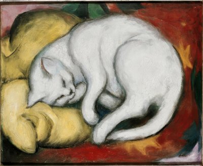 The White Cat by Franz Marc