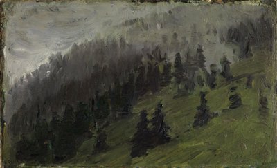 Fog Among the Firs by Franz Marc