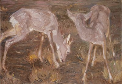 Deer in the Twilight by Franz Marc