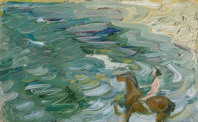 Rider on the Beach by Franz Marc