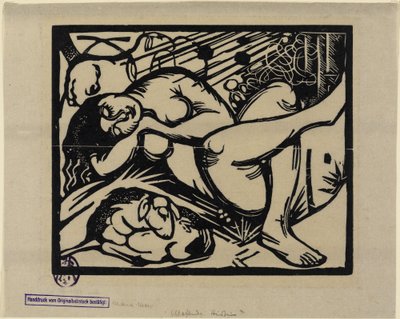 Sleeping Shepherdess by Franz Marc