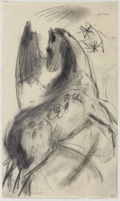 Jumping Horse by Franz Marc