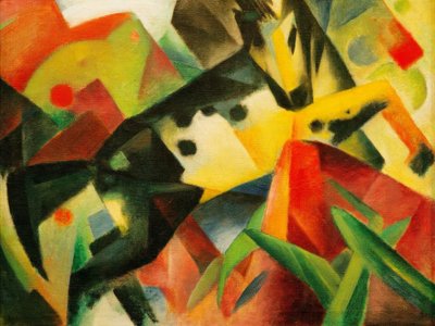 Jumping Horse by Franz Marc