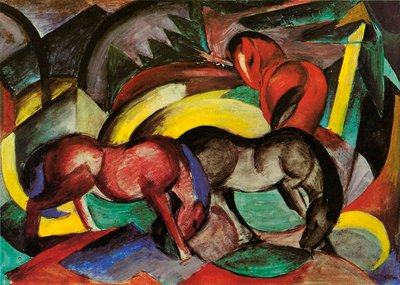 Three Horses, 1912 by Franz Marc