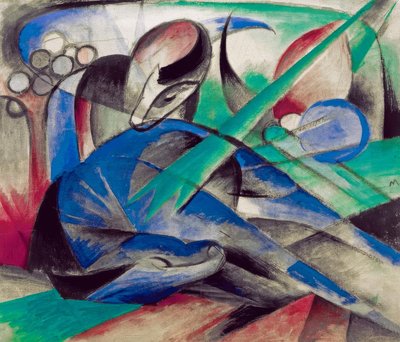 Dreaming Horse by Franz Marc