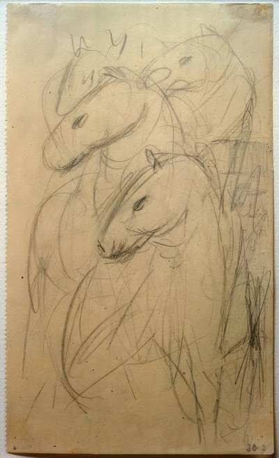 Tower of Blue Horses by Franz Marc