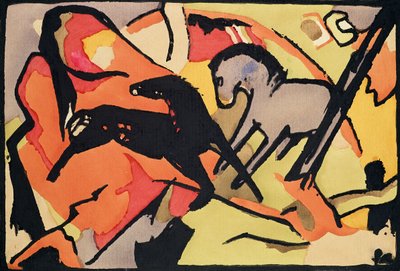 Two Horses by Franz Marc