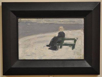 Woman in Winter Landscape by Franz Marc
