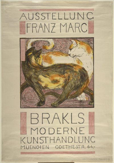 Two Cats by Franz Marc