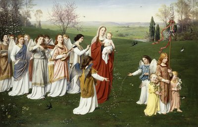 A May Procession by Franz Muller