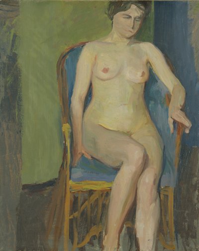 Seated Nude by Franz Nolken