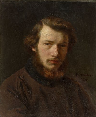Self-Portrait at the age of 24, 1858 by Franz Otto Scholderer