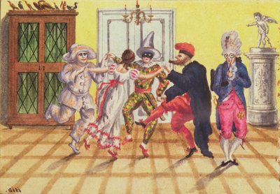 Pantomime from the journal of Carl Baumann written 1813-25, 1813 by Franz Paumgarrten