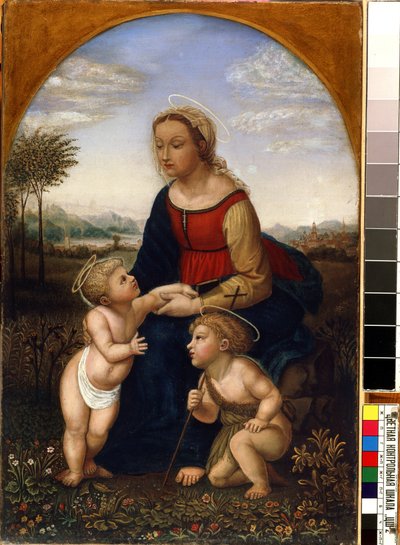 Virgin and Child with John the Baptist as a Boy by Franz Pforr
