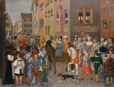 The Entry of King Rudolf of Habsburg into Basel in 1273 by Franz Pforr