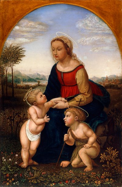 Virgin and Child with John the Baptist as a Boy by Franz Pforr