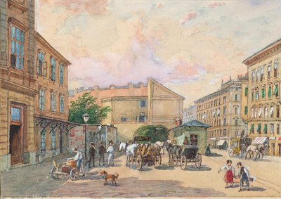 The Burggassen Line in Vienna (Corner of Kaiserstraße and Burggasse) by Franz Reinhold