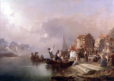 Norwegian Wedding Party by Franz Richard Unterberger