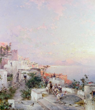Posilipo, Naples by Franz Richard Unterberger