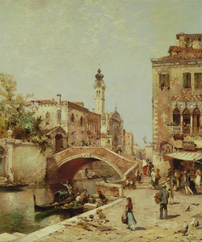 Santa Catarina Canal, Venice by Franz Richard Unterberger