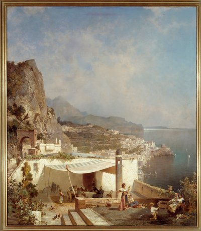 The Bay of Naples by Franz Richard Unterberger