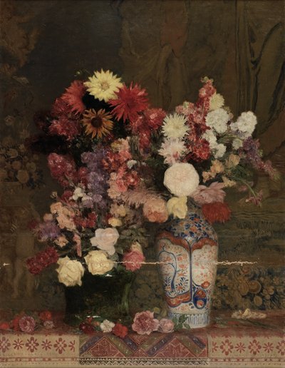 Autumn Flowers with Vase by Franz Rumpler