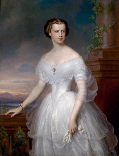 Portrait of Elisabeth of Wittelsbach (Sissi) by Franz Schrotzberg