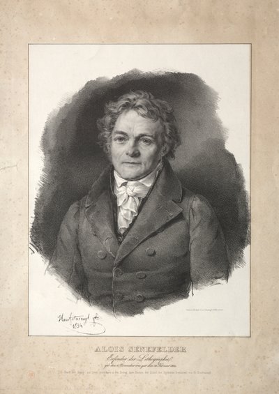 Aloys Senefelder by Franz Seraph Hanfstaengl