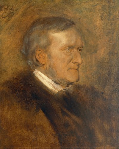 Portrait of Wilhelm Richard Wagner (1813 - 1883), German composer, librettist, conductor and essayist by Franz Seraph von Lenbach