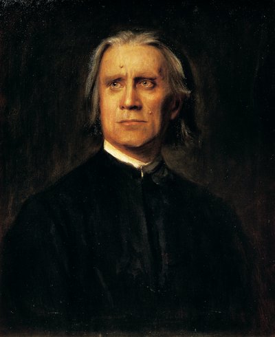 Portrait of Hungarian composer and pianist Franz Liszt by Franz Seraph von Lenbach