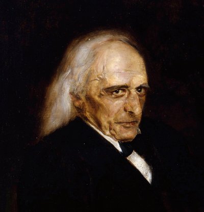 Portrait of Theodor Mommsen (detail) by Franz Seraph von Lenbach