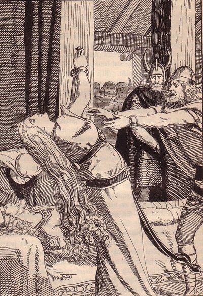 Illustration for The Edda: Germanic Gods and Heroes by Hans von Wolzogen by Franz Stassen