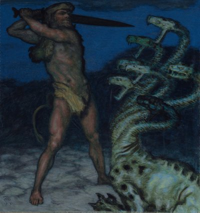 Hercules and Hydra by Franz Stuck Ritter von