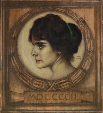 Portrait of Gemma Bierbaum, 1902 by Franz Stuck Ritter von