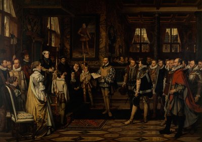 Margaret of Parma Receives the Petition of the Nobility by Franz Vinck