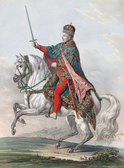 Emperor Ferdinand I of Austria on Horseback by Franz Wolf
