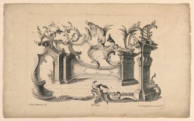 Rocaille Motifs and Dados, from Set No. 120 by Franz Xaver Habermann