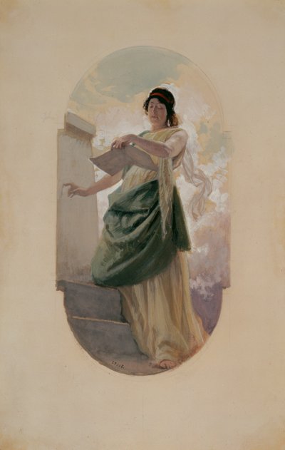 The Epigram, a study, 1890 by Franz Xaver Simm