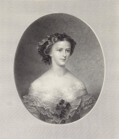 Portrait of Empress Elisabeth of Austria by Franz Xaver Stöber