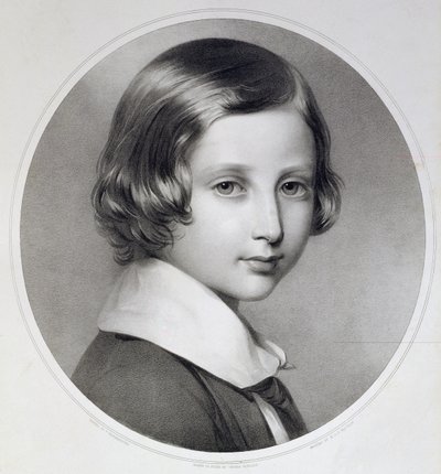 Albert, Prince of Wales (1841-1910), original engraved by Thomas Fairland, published by M. and N. Hanhart, 1852 by Franz Xaver Winterhalter