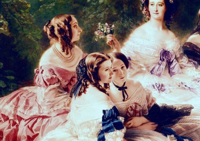 Empress Eugenie and her Ladies in Waiting (detail) by Franz Xaver Winterhalter